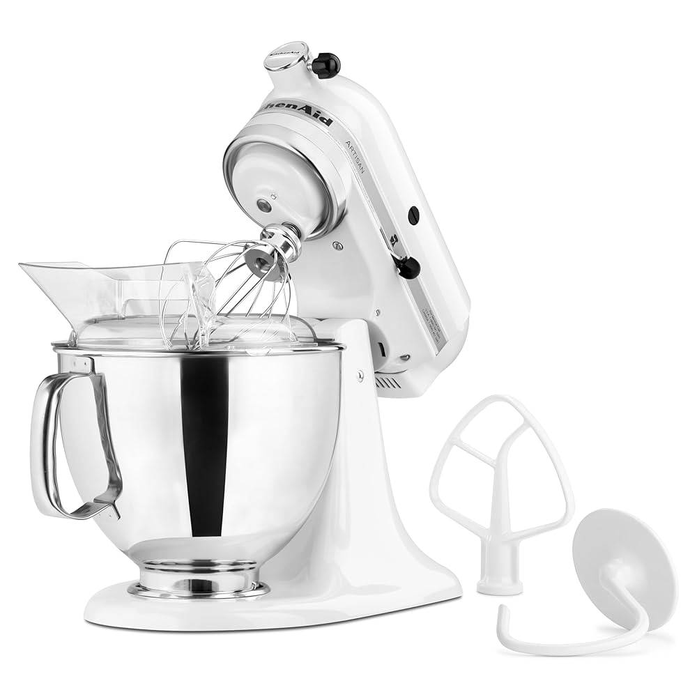 KitchenAid Artisan ホワイト ミキサー KitchenAid Artisan Series Porcelain White 5-Quart Tilt-Head